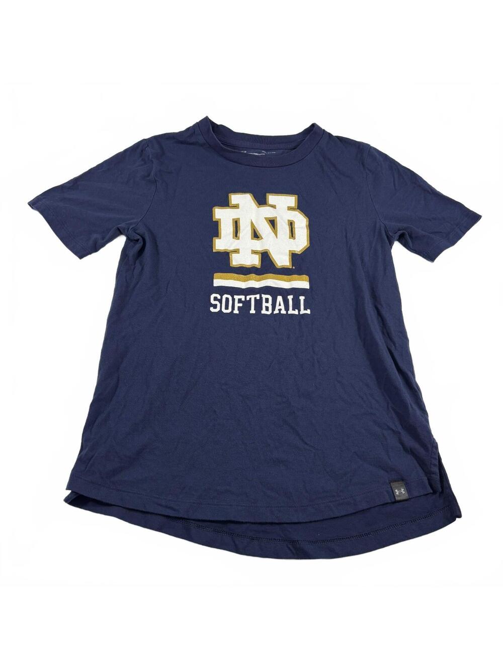 Under Armour Women's Navy Notre Dame Fighting Irish Softball T-Shirt S